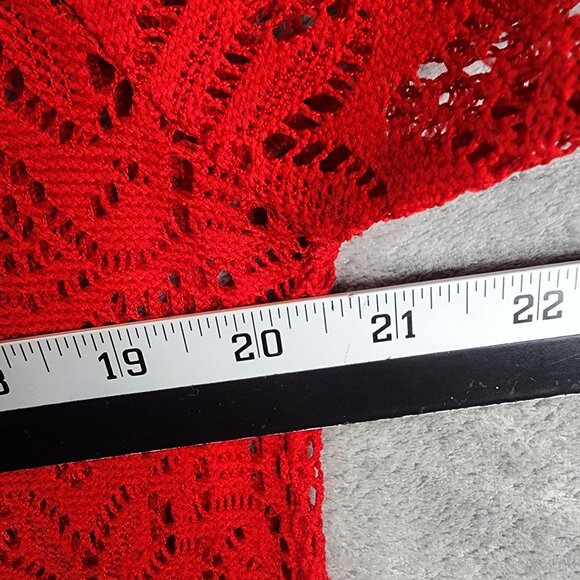 Womens Red Gameday Couture Lace Top Oklahoma State OU Short Sleeves Size XL - Picture 6 of 8